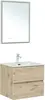 Aquanet 273995 Тумба с раковиной Алвита new 60 2 ящ. цв.дуб веллингтон белый (273995)