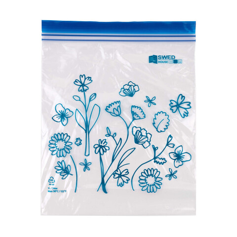 Набор пакетов с ZIP замком VASKA, объем: 1 л., размер: 19*18 см, количество: 25 шт, материал: полиэтилен