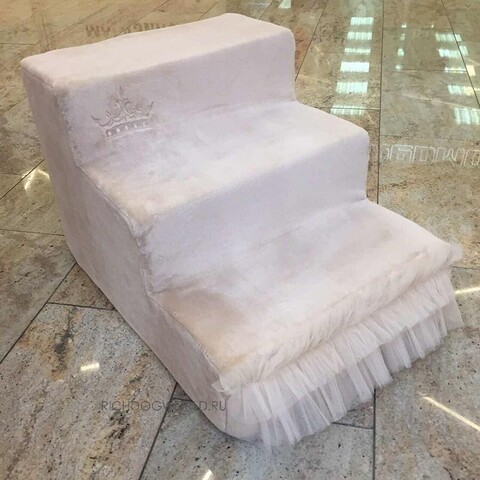 1687 DB Ступеньки "Елизавета" / лесенка для собак/кошек, бежевая "Elizabeth"