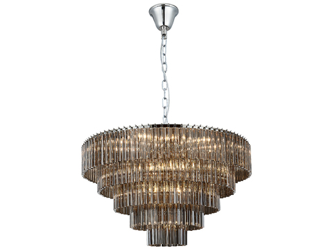 Подвесная люстра Newport ELIZA 8708+17/C fume, М0065973