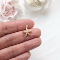 Подвеска Морская звезда 16*13 мм, позолота, П628