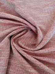 Твид шанель, меланж, красный/белый меланж, хлопок