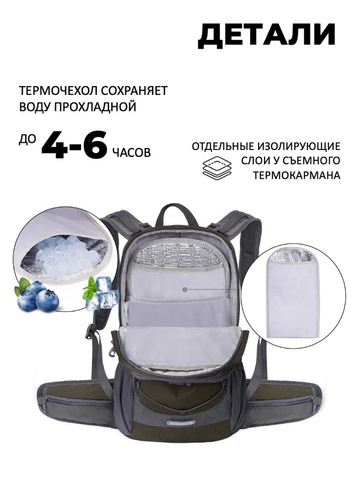 Картинка рюкзак велосипедный Nevo Rhino 9115-NW Army - 5