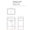 ArtCeram Fuori scala ACA056 56 Консоль, Artceram, Fuori scala, для прямоугольной раковины 600 мм, цвет-moka
