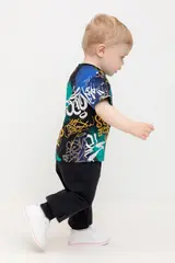 брюки  для мальчика  КР 400763/черный к526