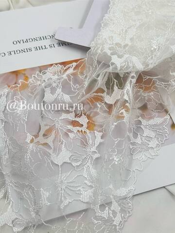 Кружево белое цветы
