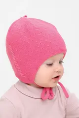 шапка  для девочки  КВ 20373/насыщенный коралл