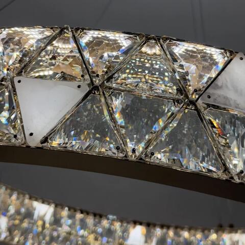 Подвесная светодиодная люстра Modelux ML.6982.800P GD