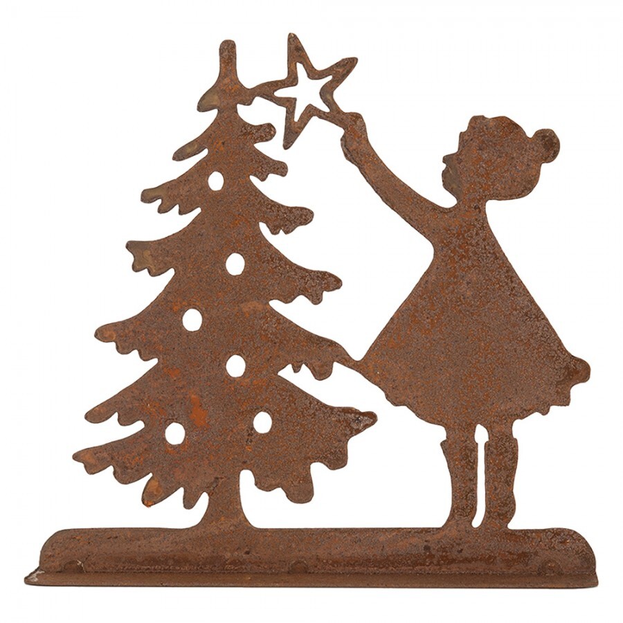 Рождественское украшение, металл, 14x5x14 см