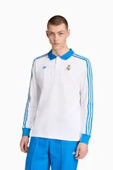 Футболка adidas Real Madrid 25/26 Terrace Icons LS Polo - белый