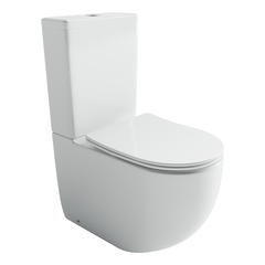 Ceramica Nova CN4001T-B CN4001T-B Напольная пристенная чаша унитаза METROPOL, смыв Торнадо, с сиденьем микролифт, цвет белый фото