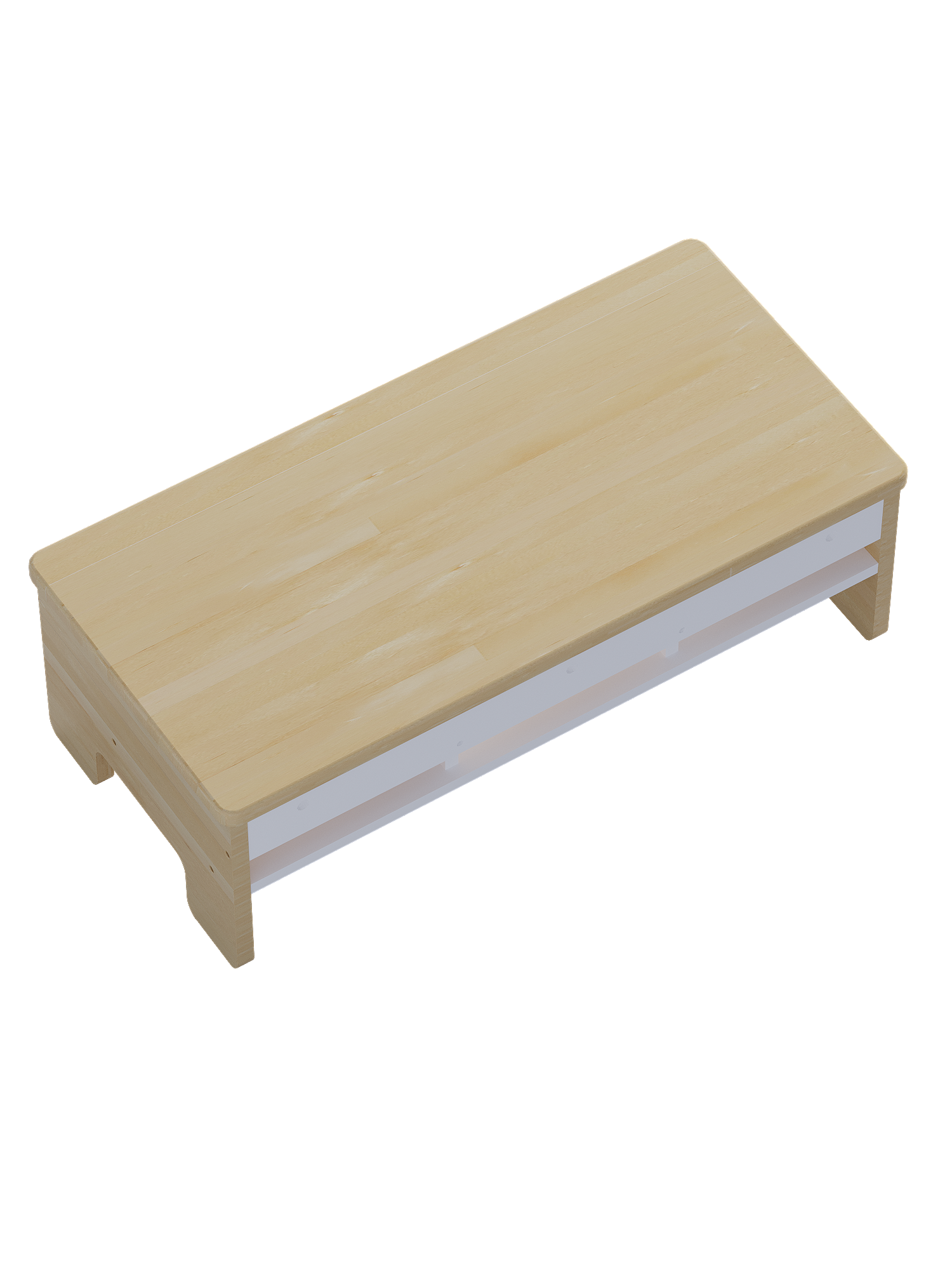 Скамья детская с полкой / 830х400х300 мм, дерево