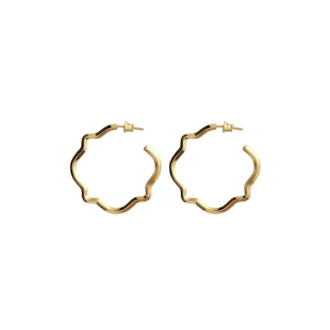 Серьги TETRA позолота