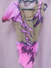 Купальник для художественной гимнастики без страз рост 122 см НОВЫЙ