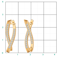 21320- Серьги-дорожки 