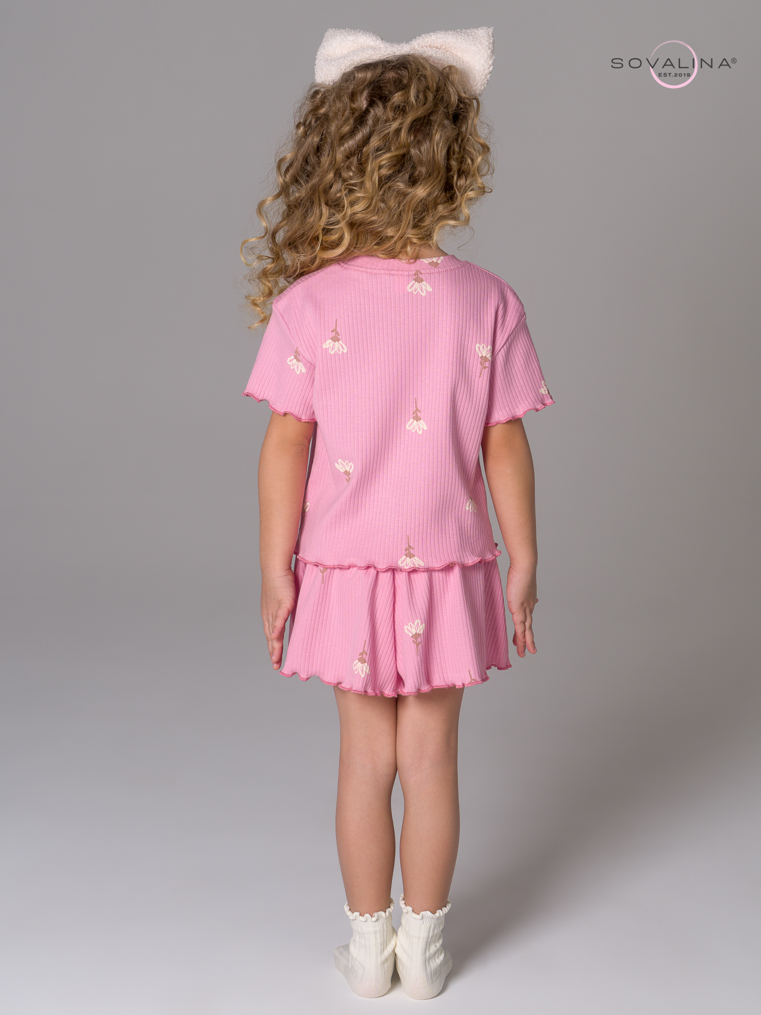 Пижама Элли астра на пудре