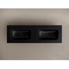 Ceramica Nova Grace CN7022MBWX Раковина мебельная прямоугольная с двумя чашами без отв. под смеситель, 141x45.7