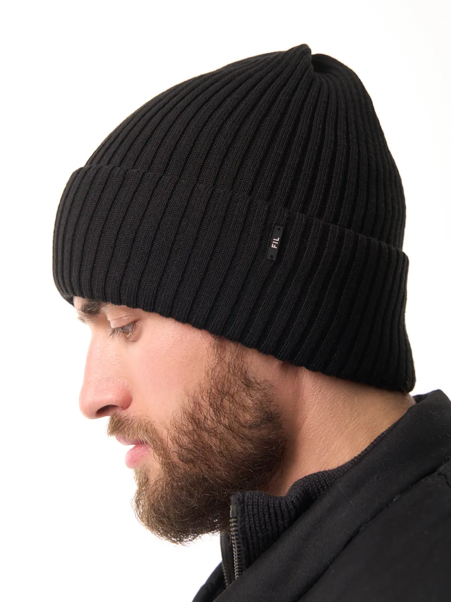 Шапка осенняя бини вязаная зима