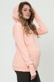 Утепленное худи для беременных и кормящих 11968 персиковый