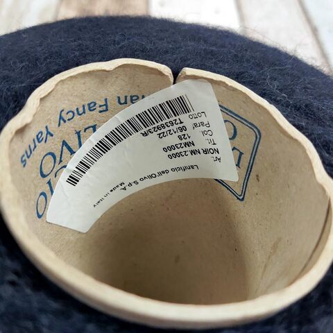 Кидмохер с бэби альпакой Lanificio del'Olivo NOIR 2300 темно-синий