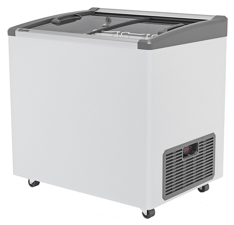 Ларь морозильный Frostor GELLAR FG 250 E серый, V25 (алюминиевая рамка)