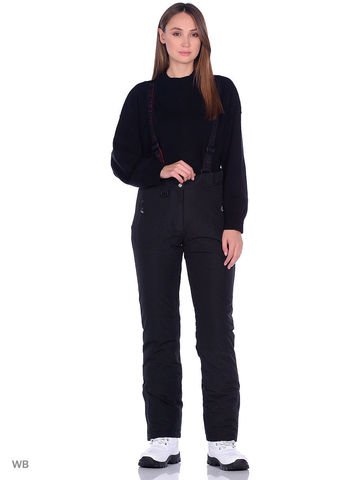 Горнолыжные женские брюки BATEBEILE черного цвета.