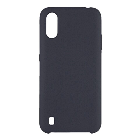 Силиконовый чехол Silicone Cover для Samsung Galaxy A01 (Серый)