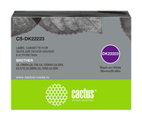 Картридж ленточный Cactus CS-DK22223 черный для Brother P-touch QL-500, QL-550, QL-700, QL-800
