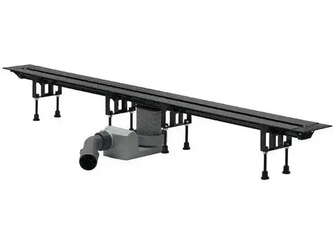 Viega 686277 Advantix Vario душевой лоток (пластик), универсальные габариты 300-1200мм, с заглушками, опорами, сифоном, модель 4965.10