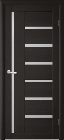 Дверь TrendDoors TDT-3, стекло белое матовое, цвет лиственница тёмная, остекленная