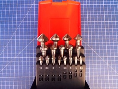 Набор зенковок 90° 4,3-25мм DIN335C 3z HSSE-Co5 17шт Bucovice(CzTool) 796807