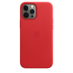 iPhone 12 Pro Max Leather Case with MagSafe (PRODUCT)RED