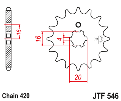 Звезда ведущая JTF546-16