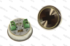 Кнопка (кнопочный модуль) EA2406S-S-R "Больничный крест", круглая, красная статическая подсветка