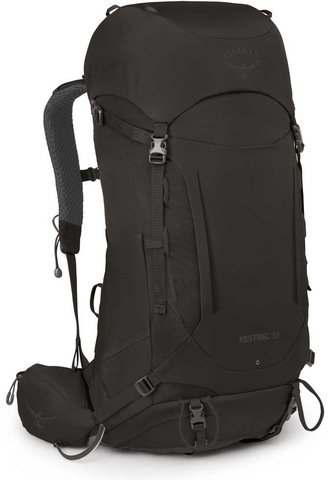 Картинка рюкзак туристический Osprey Kestrel 38 Black - 1