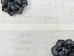 Лента репсовая, ш. 1 см, сливочный