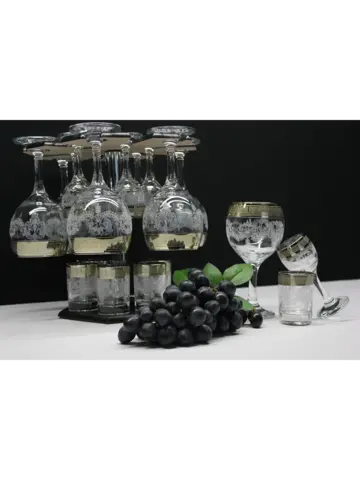 Барный набор 18 предметный с фужером