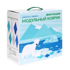 Массажный коврик - Ортодон -  «Айсберг» набор (6 пазлов)