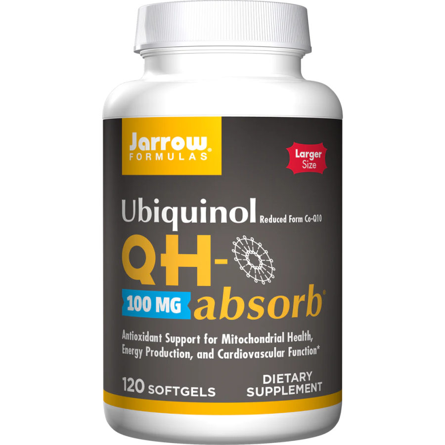 Убихинол 100 мг, Ubiquinol QH-Absorb 100 mg, Jarrow Formulas, 120 капсул
