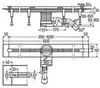 Viega 686277 Advantix Vario душевой лоток (пластик), универсальные габариты 300-1200мм, с заглушками, опорами, сифоном, модель 4965.10