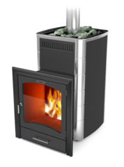 Банная печь Калина 2 Inox БСЭ ТО антрацит НВ ПРА