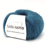 Пряжа Lana Gatto Silk Mohair Lux 14527 петроль