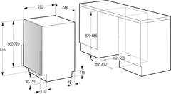 Встраиваемая посудомоечная машина Gorenje GV572D10