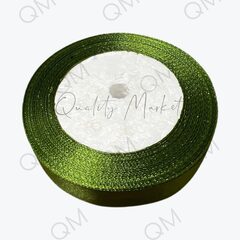 Лента атласная 2 см 25 ярдов (фисташковая) №108