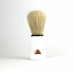 Помазок для бритья Omega,натуральный кабан белая ручка.Сделано в Италии 10049