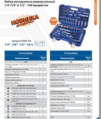 Набор инструмента универсальный КОБАЛЬТ 1/4