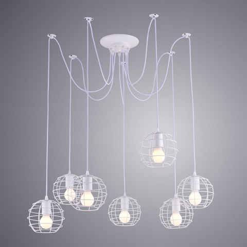 Люстра Arte Lamp Spider A1110SP-7WH