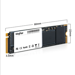 SSD KingFast 512Гб, M.2 2280, NVMe, Bulk, TLC, PCIe3.0 (KF2321DCS25BF-512GB)