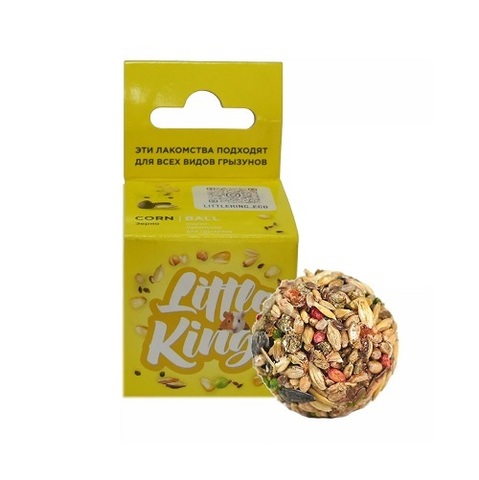 Little King лакомство для грызунов зерновой шарик 25 гр