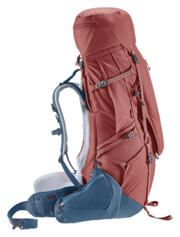 Картинка рюкзак туристический Deuter Aircontact X 60+15 SL Redwood-Ink - 10